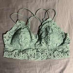 PINK Victoria's Secret Lace Bralette in Gray